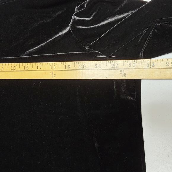 Chicos Travelers Top Size 3 XL Velvet Blouse Chiffon Hemline 3/4 Sleeve NWT - Picture 11 of 13